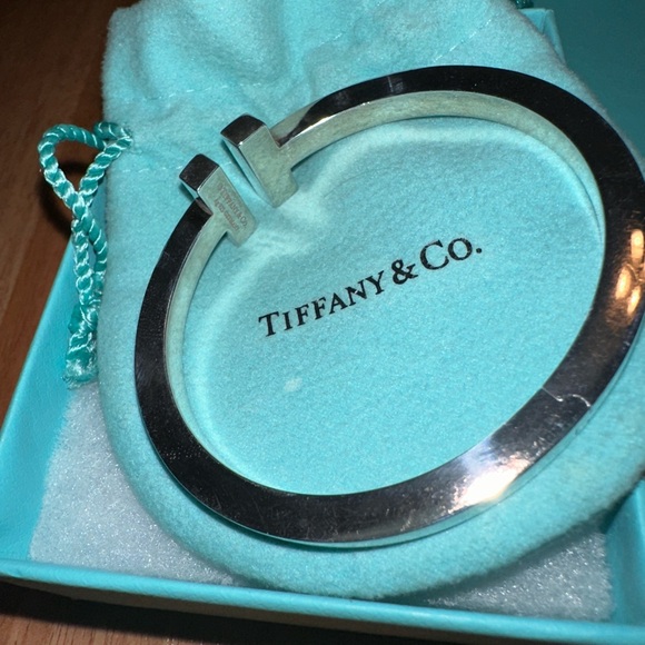 Tiffany & Co. Silver T Bangle Sterling Silver - Picture 3 of 4